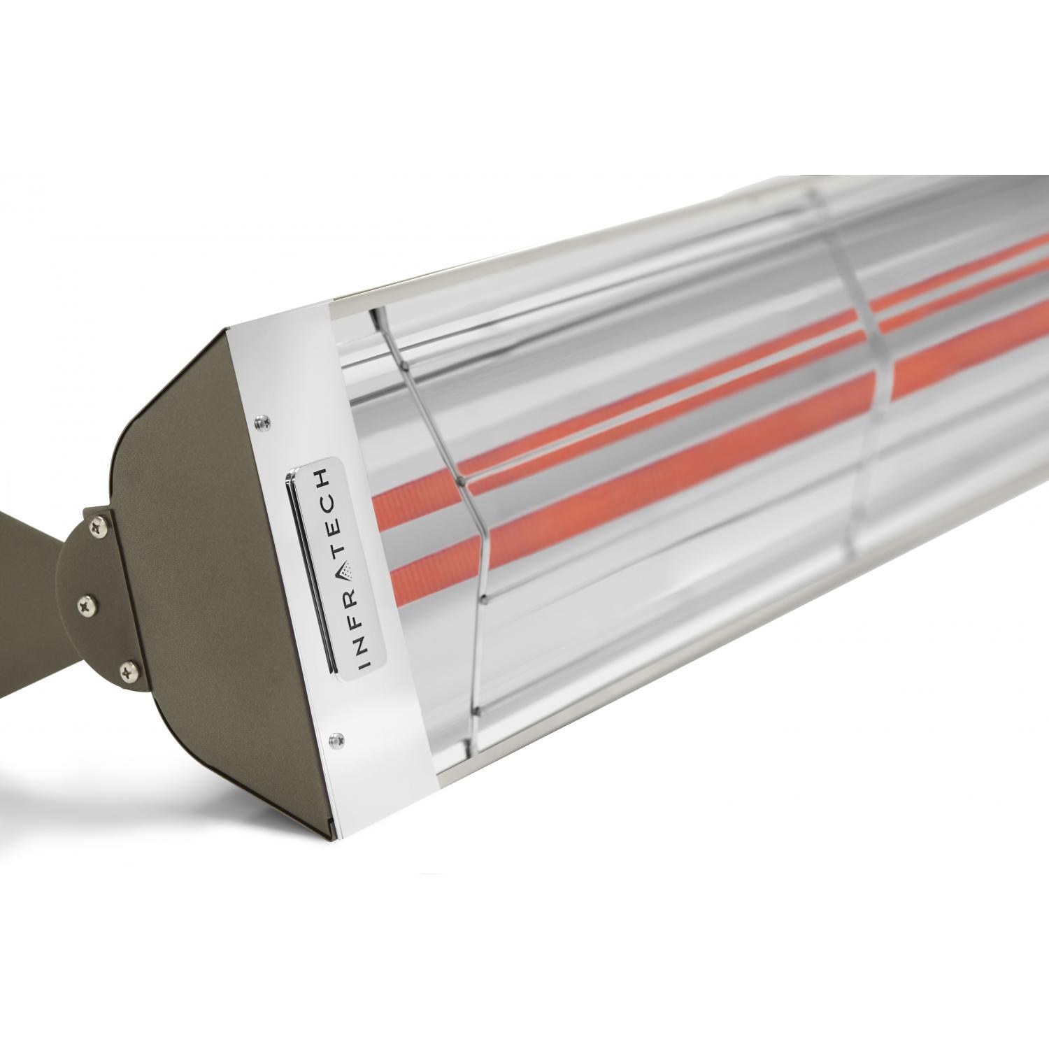 Infratech WD-Series 61 1/4-Inch 6000W Dual Element Electric Infrared Patio Heater - 240V - Bronze - WD6024SS-BRZ