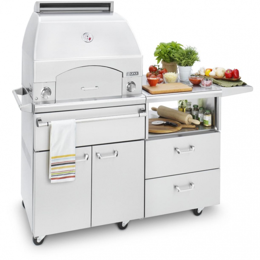 Lynx Custom Cover For LPZAF Napoli Pizza Oven On Cart