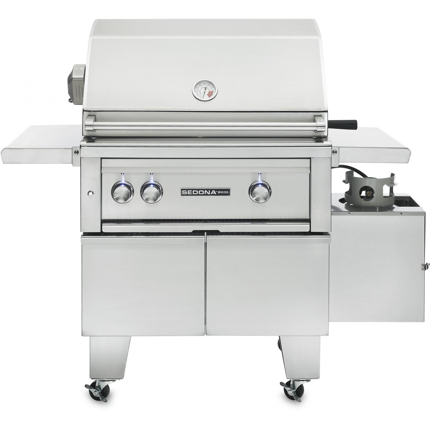 Lynx Sedona ADA 30-Inch Freestanding Natural Gas Grill With One Infrared ProSear Burner And Rotisserie - L500ADAR-NG