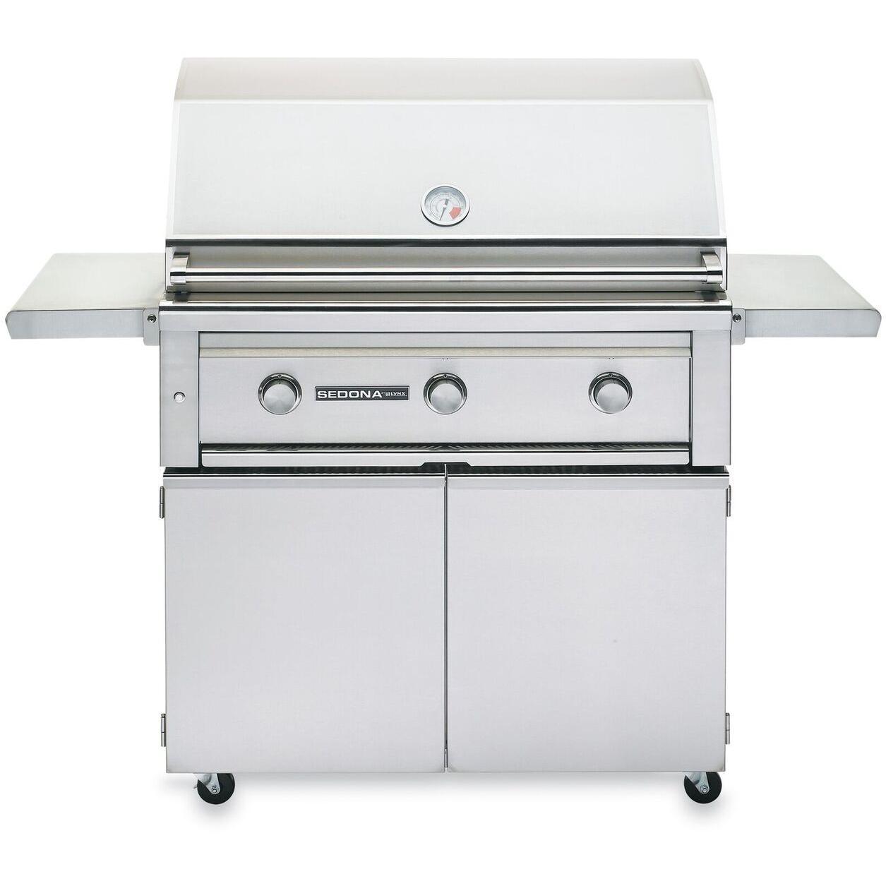 Lynx Sedona Pre-Assembled 36-Inch Freestanding Natural Gas Grill With One Infrared ProSear Burner - L600PSF-NG