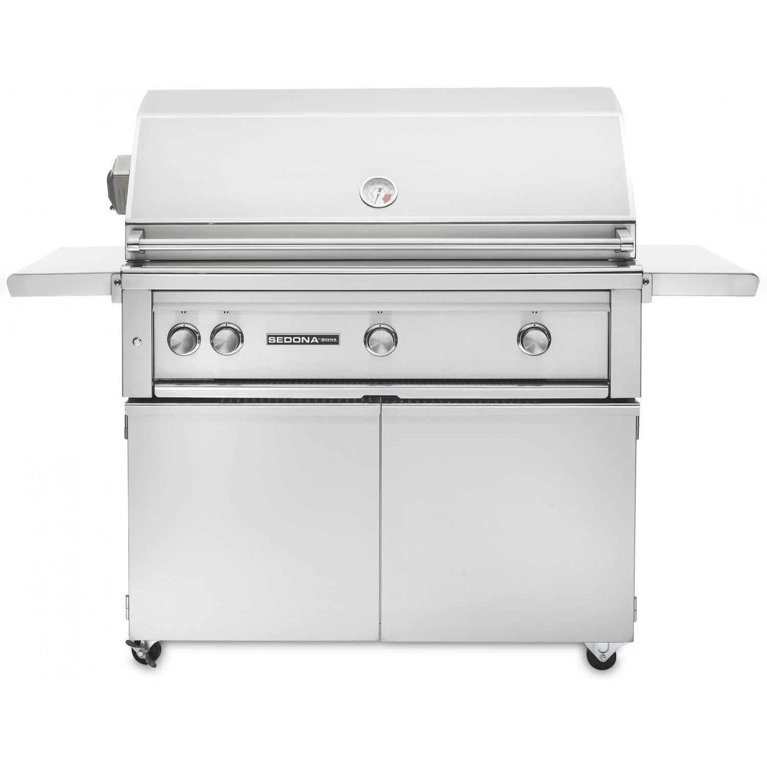 Lynx Sedona Pre-Assembled 42-Inch Freestanding Propane Gas Grill With One Infrared ProSear Burner And Rotisserie - L700PSFR-LP