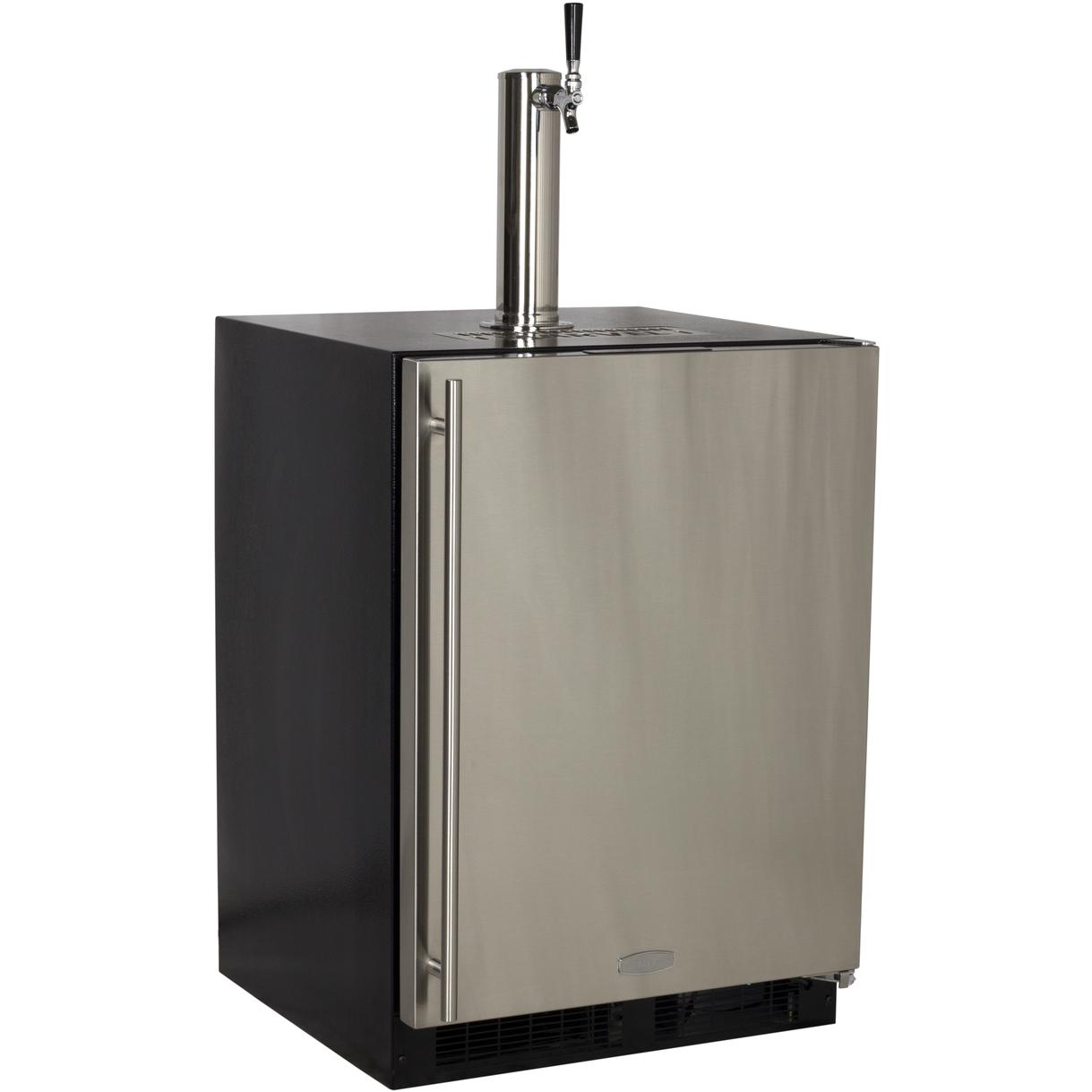 Marvel 24-Inch Right Hinge Single Tap Beer Dispenser / Kegerator - Stainless Steel - ML24BSS2RS