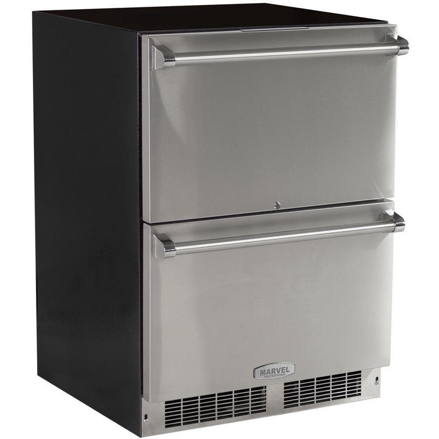 Marvel Professional 24-Inch Refrigerated Drawers - Stainless Steel - MP24RDS2NS