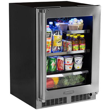 Marvel Professional 24-Inch Right Hinge Beverage Center With Drawer - Stainless Steel - MP24BRG3RS