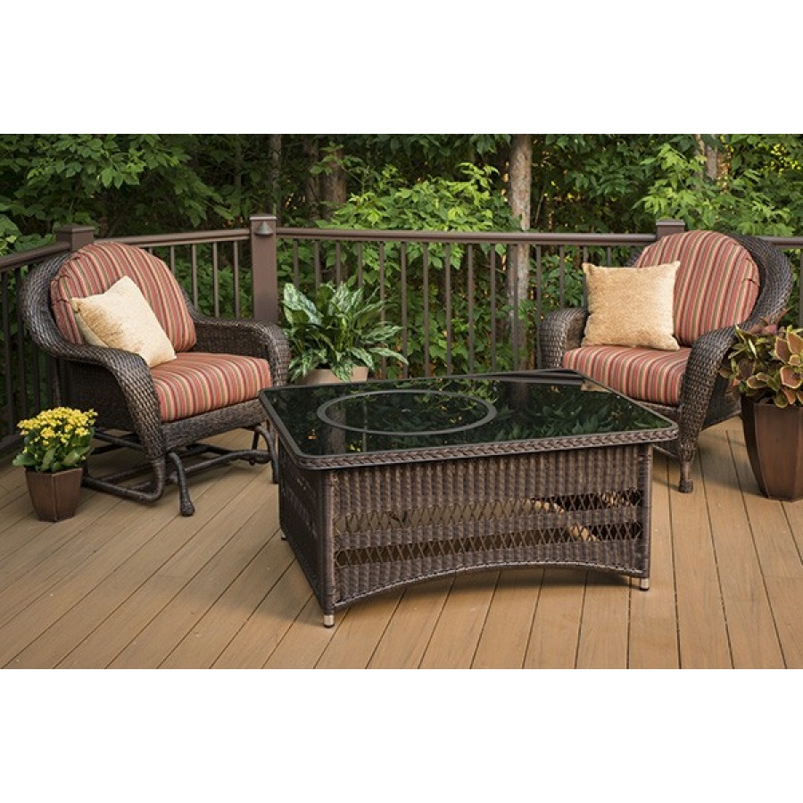 Naples Rectangular Gas Fire Pit Table