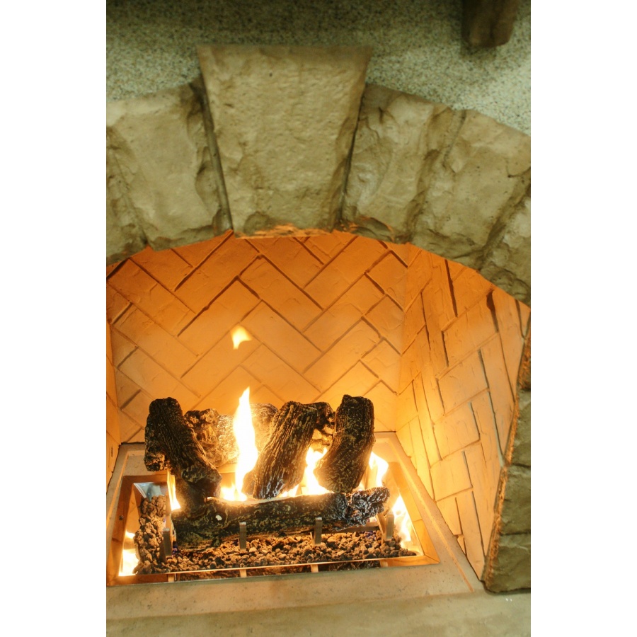 Outdoor Ceramic Fiber Log Set with Grate