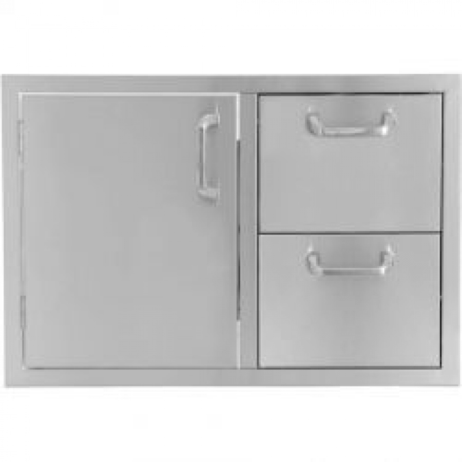 Outdoor GreatRoom Company 30 Inch Access Door & Double Drawer Combo Unit