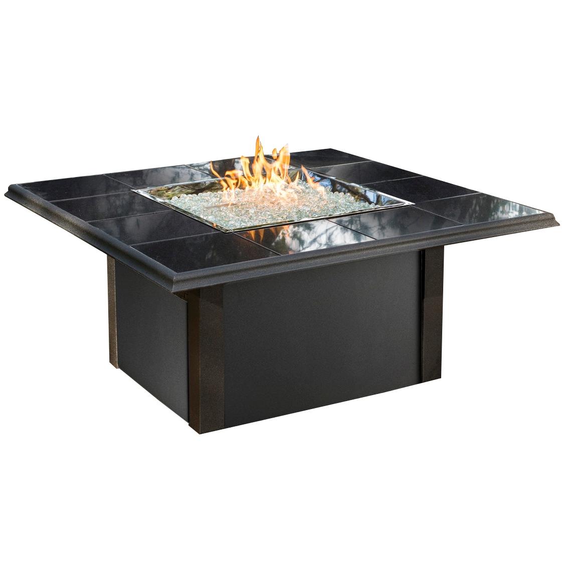 Outdoor GreatRoom Company Napa Valley Propane Fire Pit Table - Black