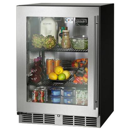 Perlick C-Series 5.2 Cu. Ft. Left Hinge Built-In Compact Refrigerator - Stainless Steel - HC24RB-3-3L