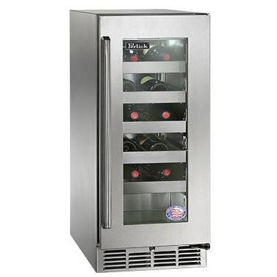 Perlick Signature Series 15-Inch 20 Bottle Right Hinge Outdoor Rated Wine Reserve - HP15WO-3-3R