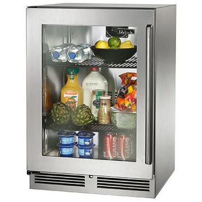 Perlick Signature Series 24-Inch 5.2 Cu. Ft. Left Hinge Outdoor Rated Compact Refrigerator - HP24RO-3-3L