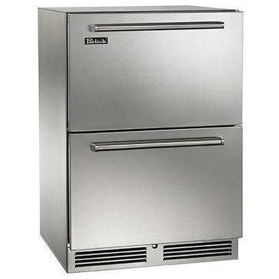 Perlick Signature Series 24-Inch 5.2 Cu. Ft. Outdoor Rated Freezer Drawers - HP24FO-3-5