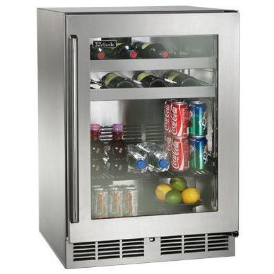 Perlick Signature Series 24-Inch 5.2 Cu. Ft. Right Hinge Outdoor Rated Beverage Center - HP24BO-3-3R