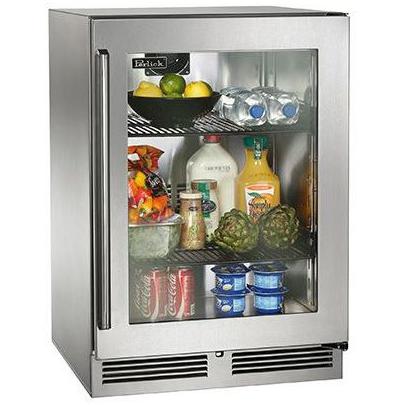 Perlick Signature Series 24-Inch 5.2 Cu. Ft. Right Hinge Outdoor Rated Compact Refrigerator - HP24RO-3-3R