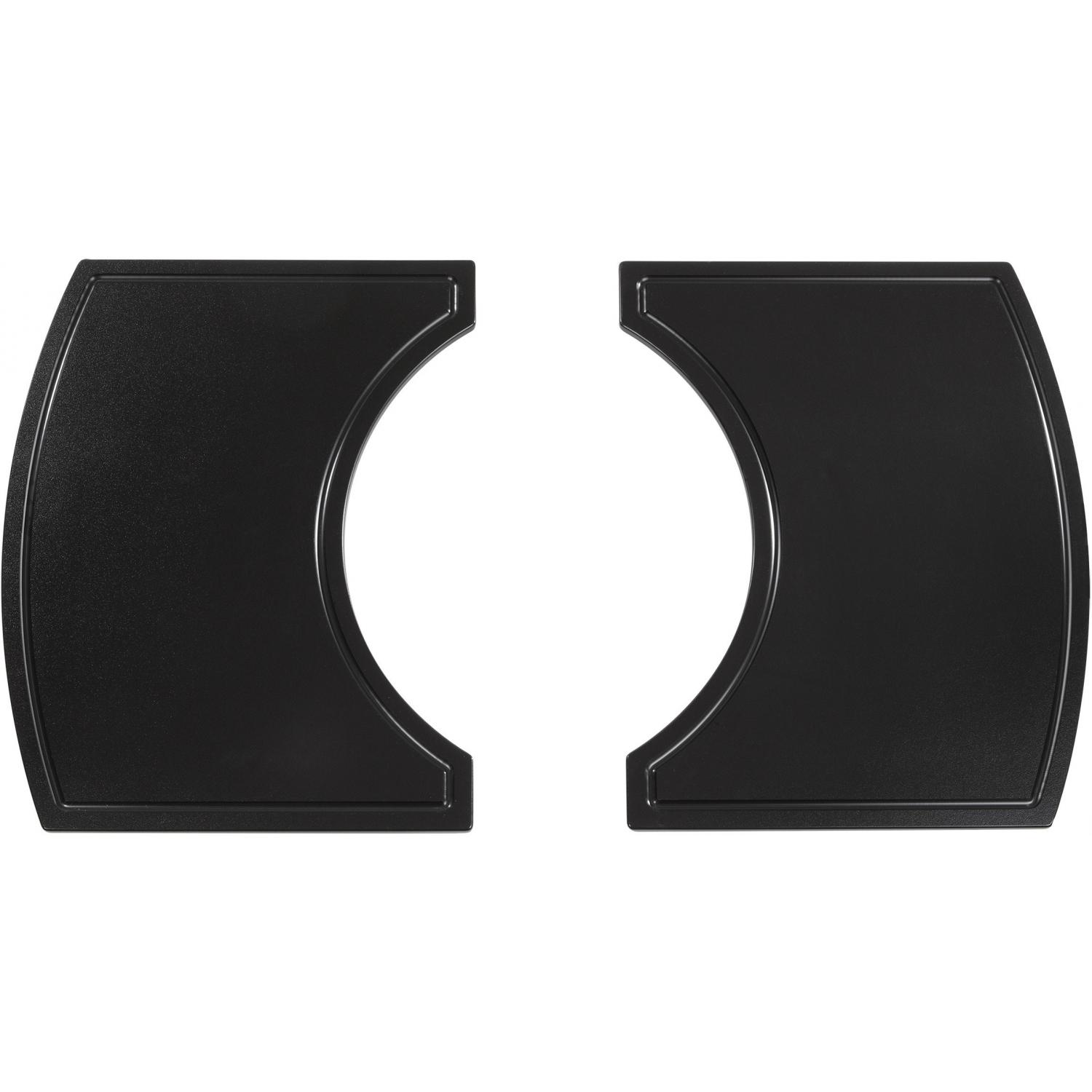 Primo 2-Piece Island Side Shelves For 308 / 368 Steel Cart - Oval XL / Large