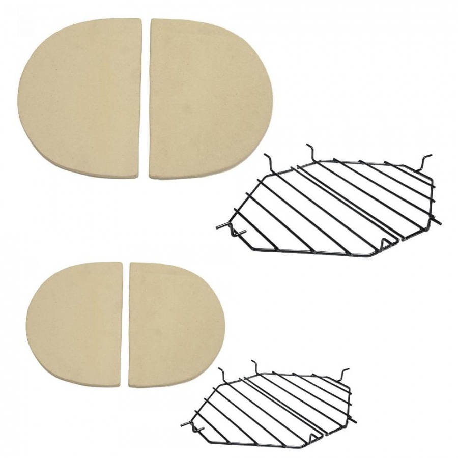 Primo Ceramic Heat Deflector Kit For Oval XL 400 & Oval Junior 200 Kamado