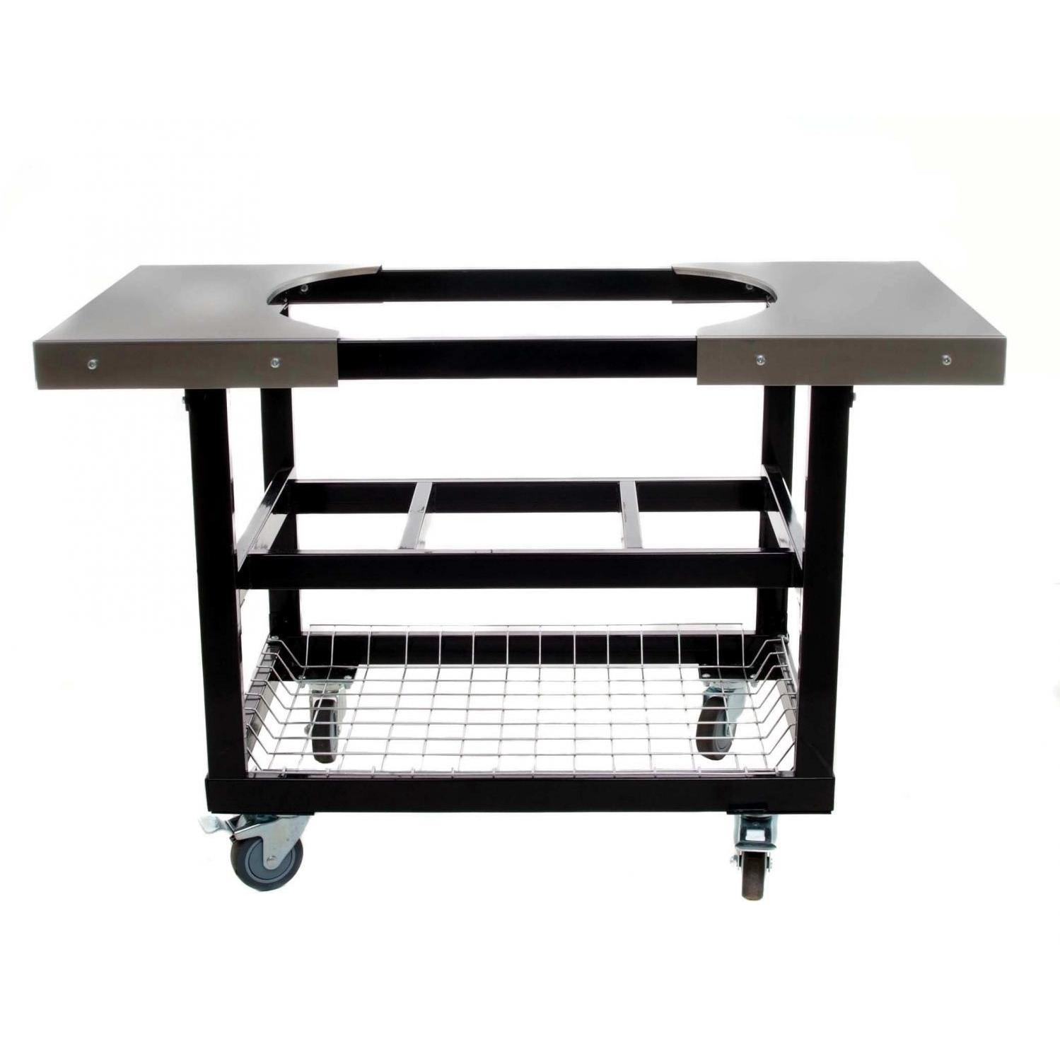 Primo Steel Cart With Stainless Steel Side Tables For Oval Junior