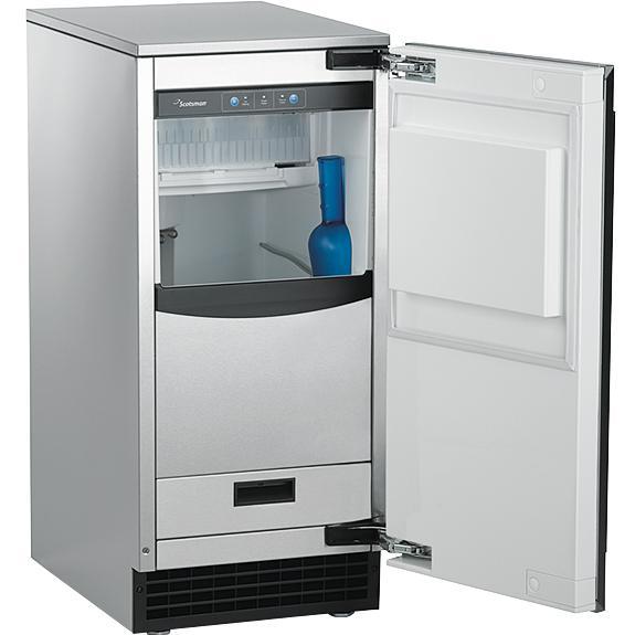 Scotsman Brilliance 65 Lb. Ice Machine With Gravity Drain - Custom Panel / Stainless Cabinet - SCCG50MB1SU