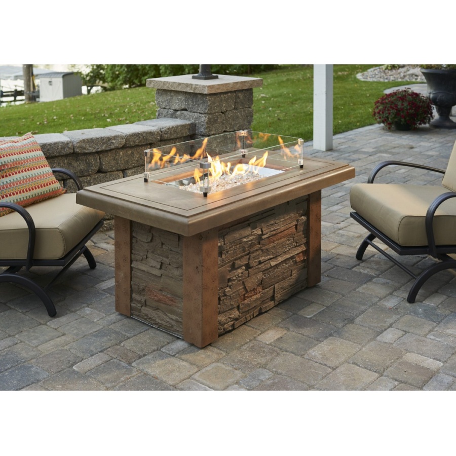 Sierra Linear Gas Fire Pit Table 