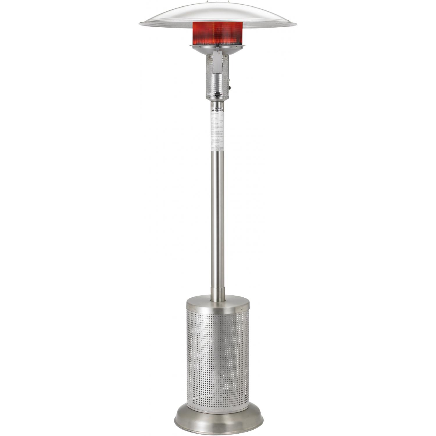 Sunglo 40000 BTU Propane Gas Patio Heater - Stainless Steel - A270-SS