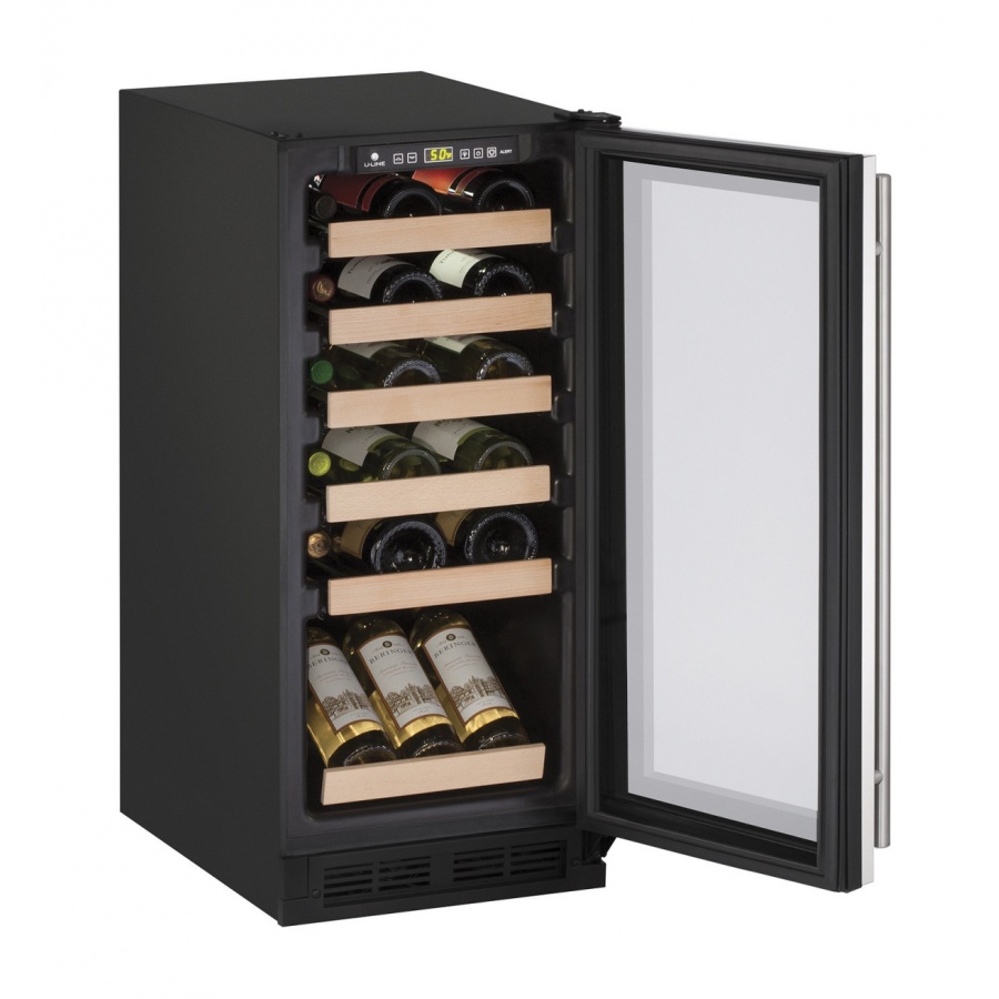 U-Line 1000 Series 15-Inch 24 Bottle Wine Captain - Stainless Steel - U-1215WCS-00B