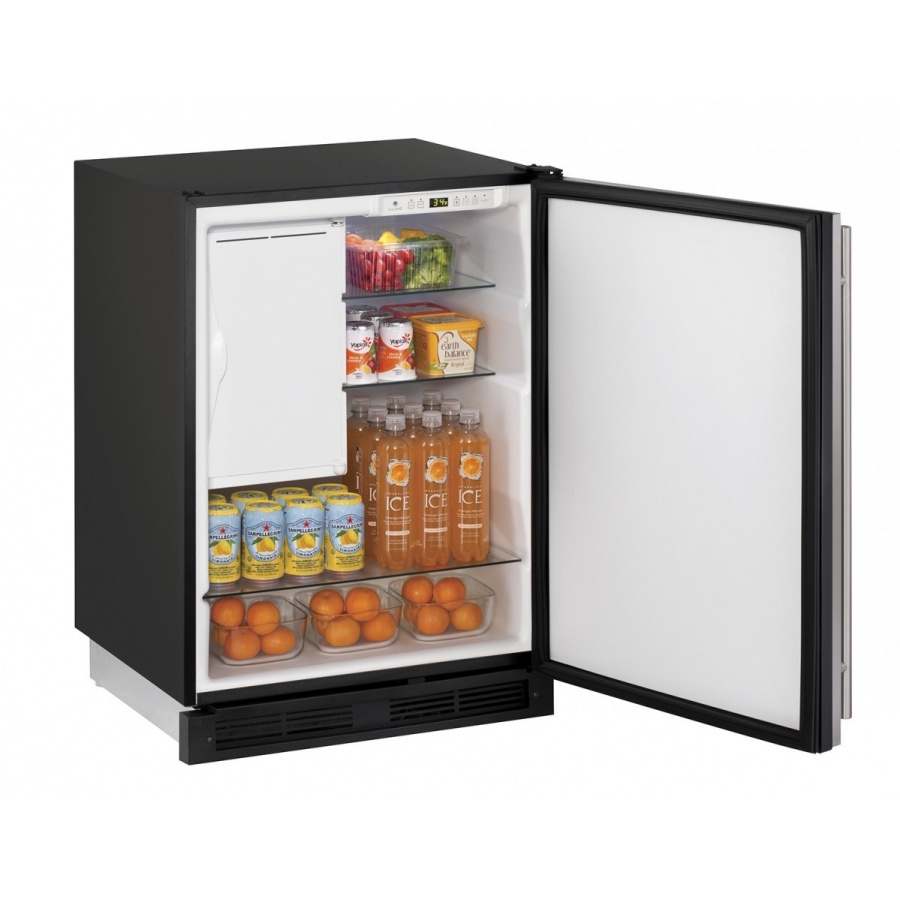 U-Line 1000 Series 24-Inch 4.2 Cu. Ft. Built-In Compact Refrigerator / Ice Maker - Stainless Steel - U-CO1224FS-00B